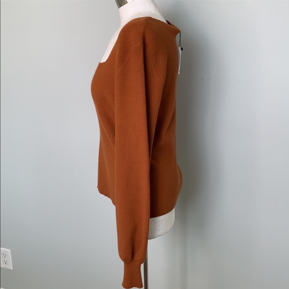 Gibson Latimer Nwt Rust Square Neck Long Balloon … - image 3